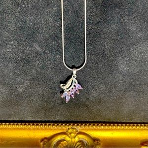 Sterling Sliver and Amethyst Necklace